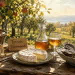 Normandie terroir : cidre, camembert AOP et fromages au marché normand