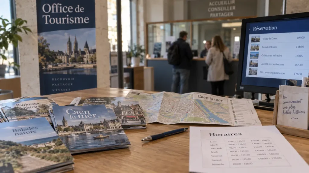 Office du tourisme Caen : horaires et réservation, brochures et plan de visite