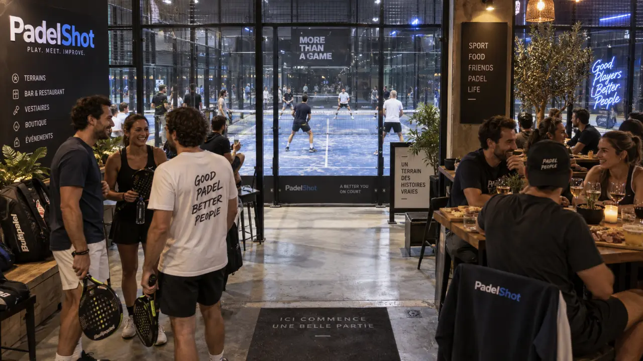 PadelShot Caen Mondeville : padel et badminton, bar restaurant