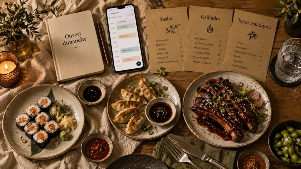 Restaurant à Caen ouvert le dimanche : sushis, grillades, tapas