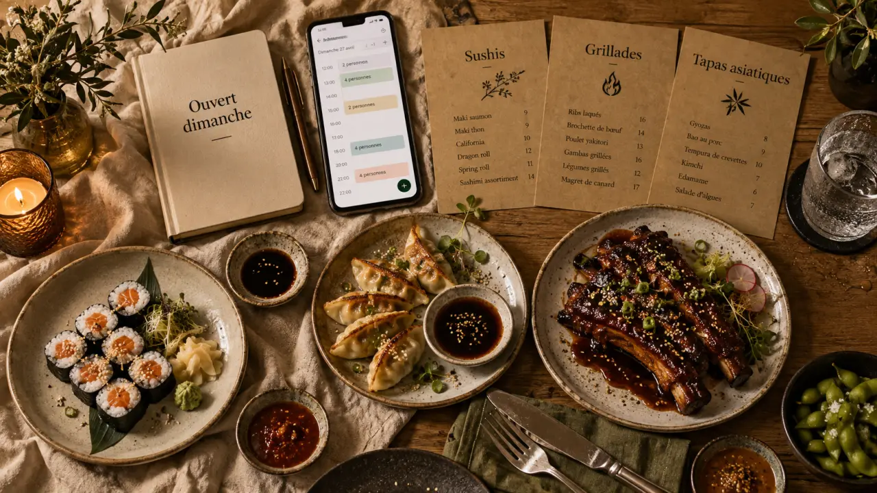Restaurant à Caen ouvert le dimanche : sushis, grillades, tapas