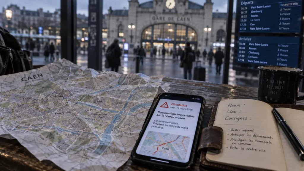 Actualité Caen : repères circulation et vie locale, gare et alertes