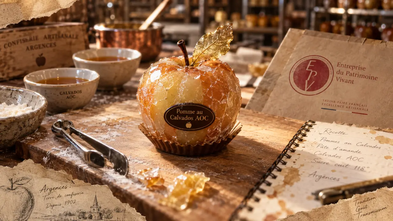 À Argences, Fabrique-moi un bonbon distinguée pour sa pomme au calvados