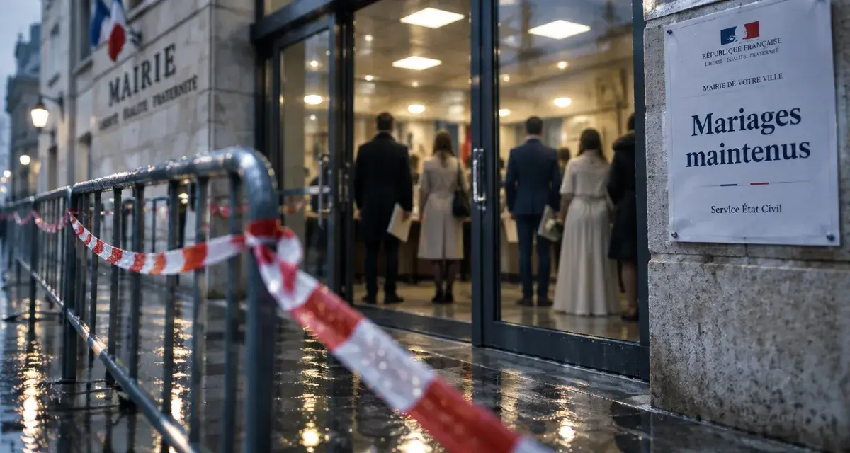 À Caen, quatre mariages célébrés malgré le confinement à la mairie