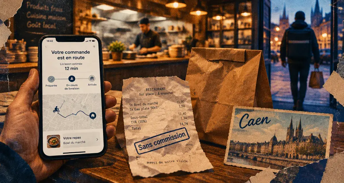 Delicity, une plateforme de livraison sans commission, s’installe à Caen